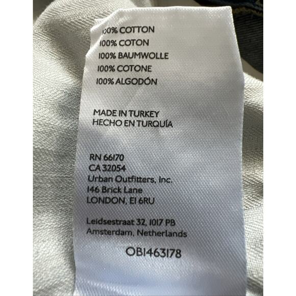 We the Free Jeans Womens 27 Maggie Straight Mid-Rise Raw Hem Button Fly Boho - Picture 4 of 11